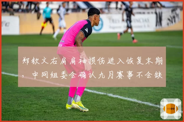 郑钦文右肩肩袖损伤进入恢复末期，中网组委会确认九月赛事不会缺席
